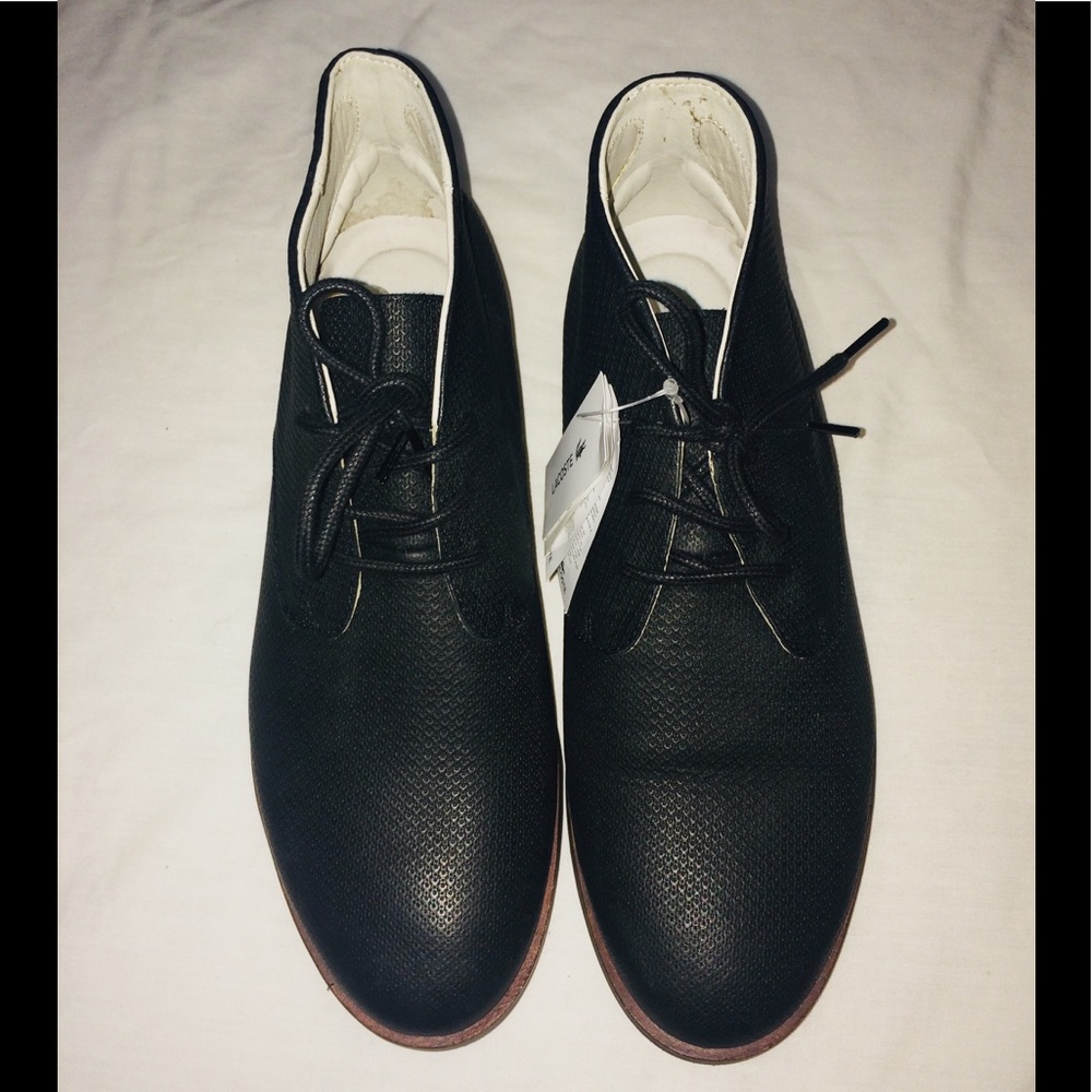 🖤BLACK MENS LACOSTE CLASSY SHOES🖤
